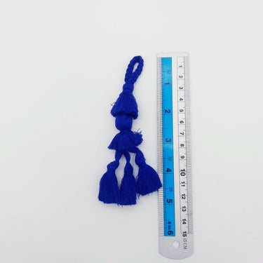 Royal Blue Tassels, Cotton Tassels, Bohemian